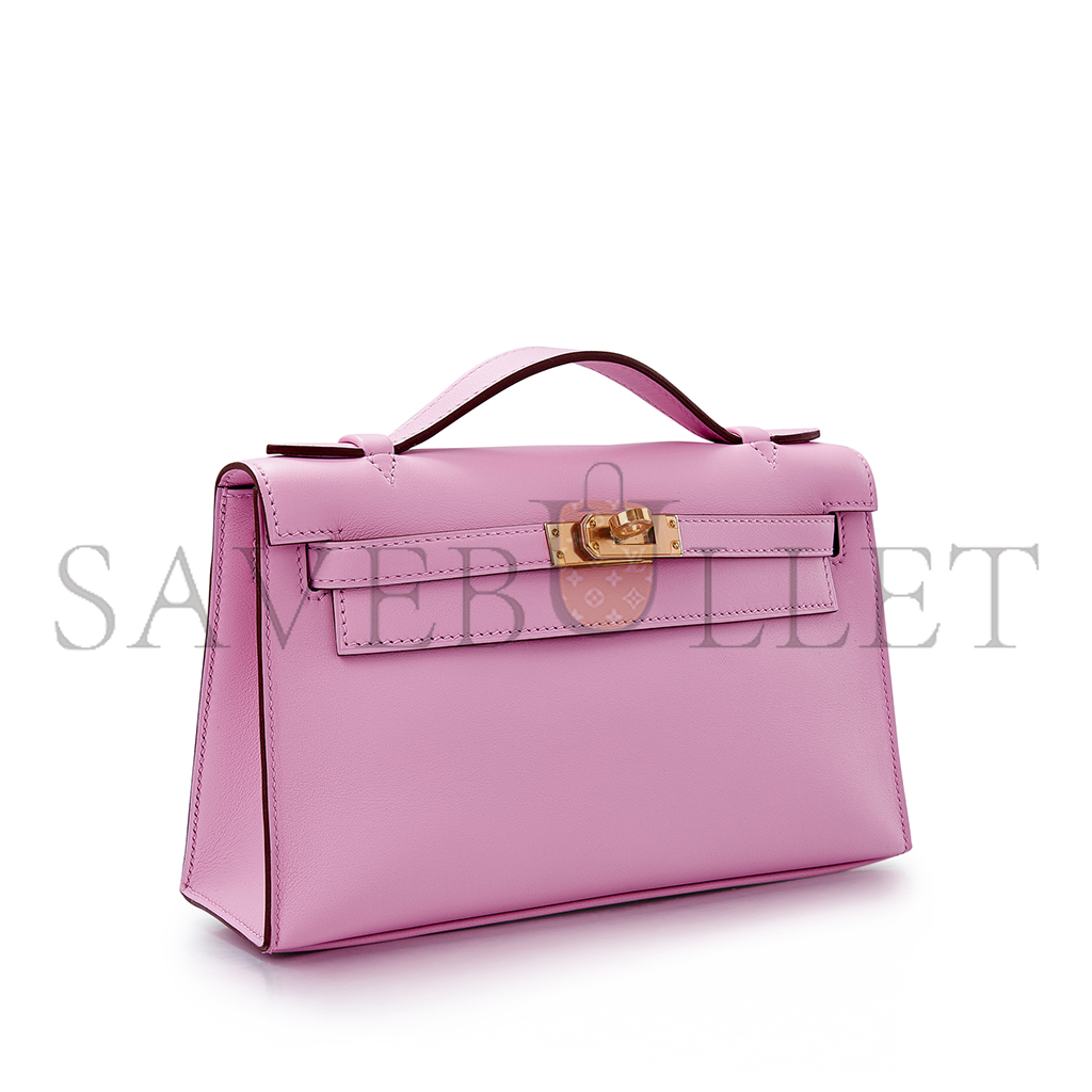 HERMÈS MASTER KELLY GENERATION 22CM SWIFT MALVA PURPLE (22*14*7cm) 